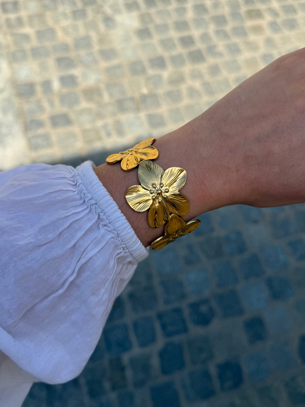 BRACELET JONC FLORA