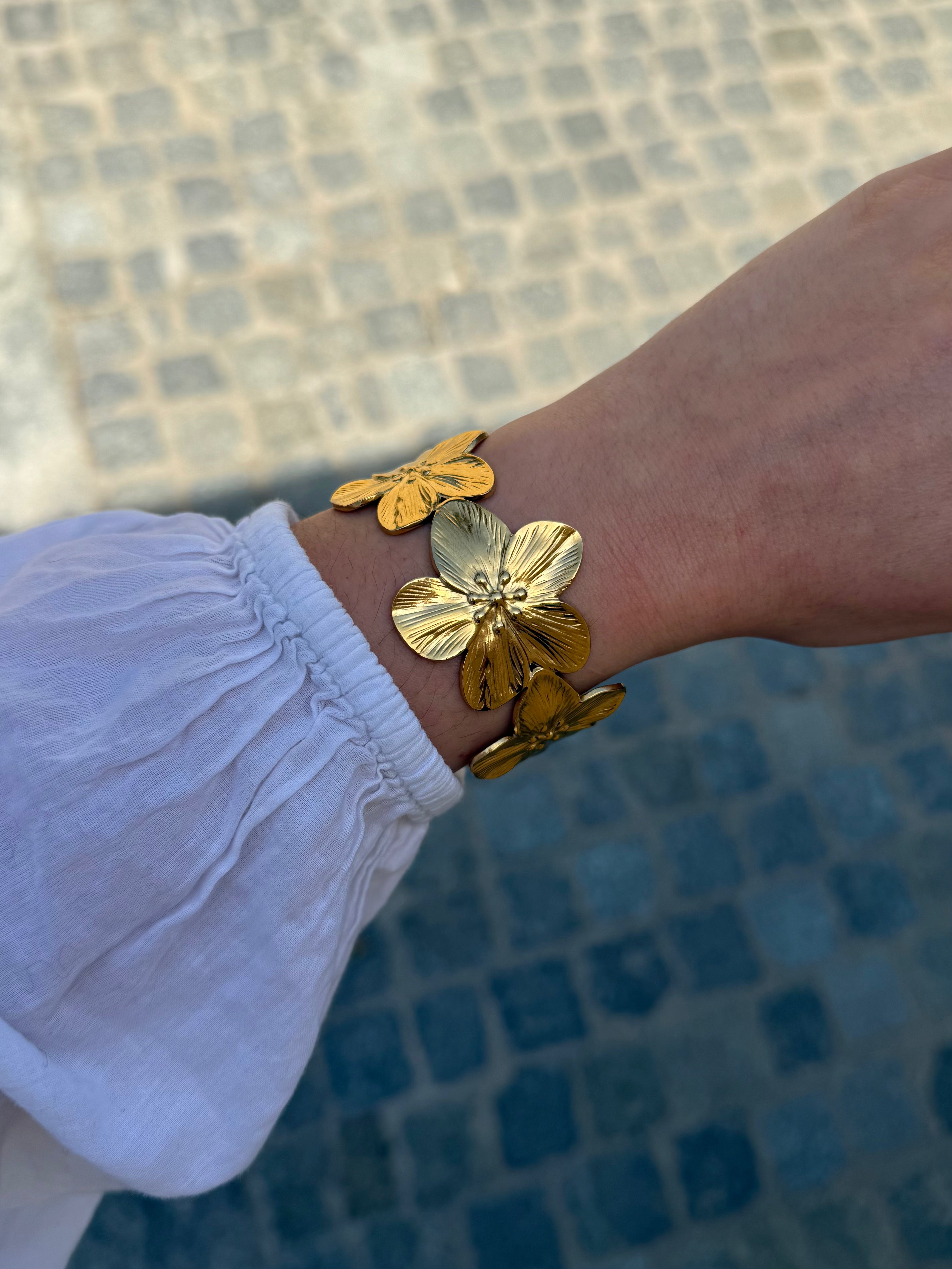 BRACELET JONC FLORA